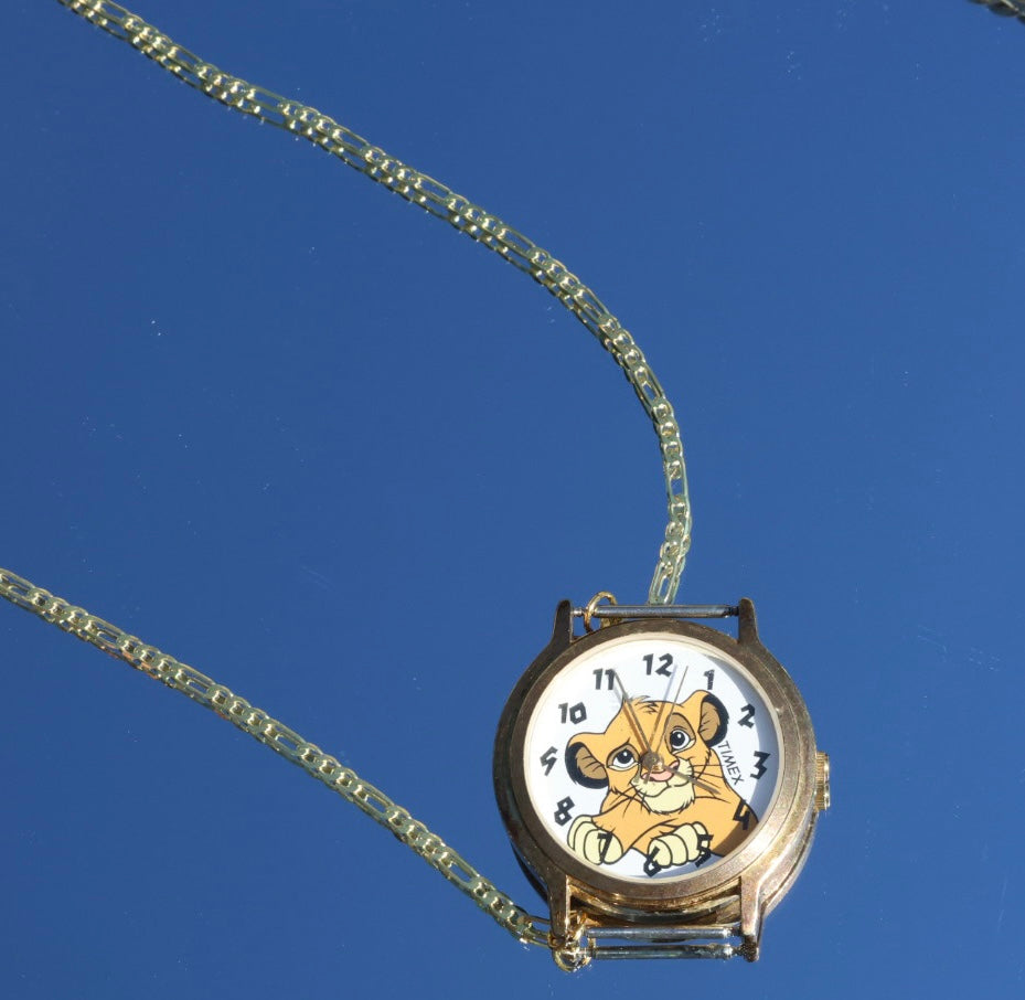 Necklace vintage watch