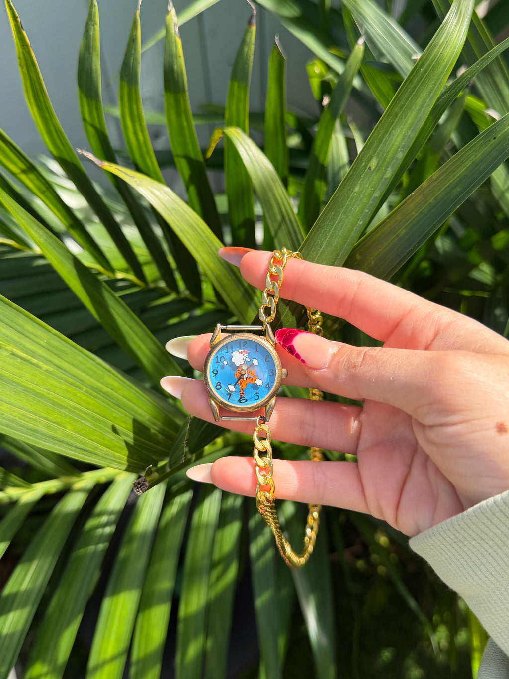Tiger necklace vintage watch