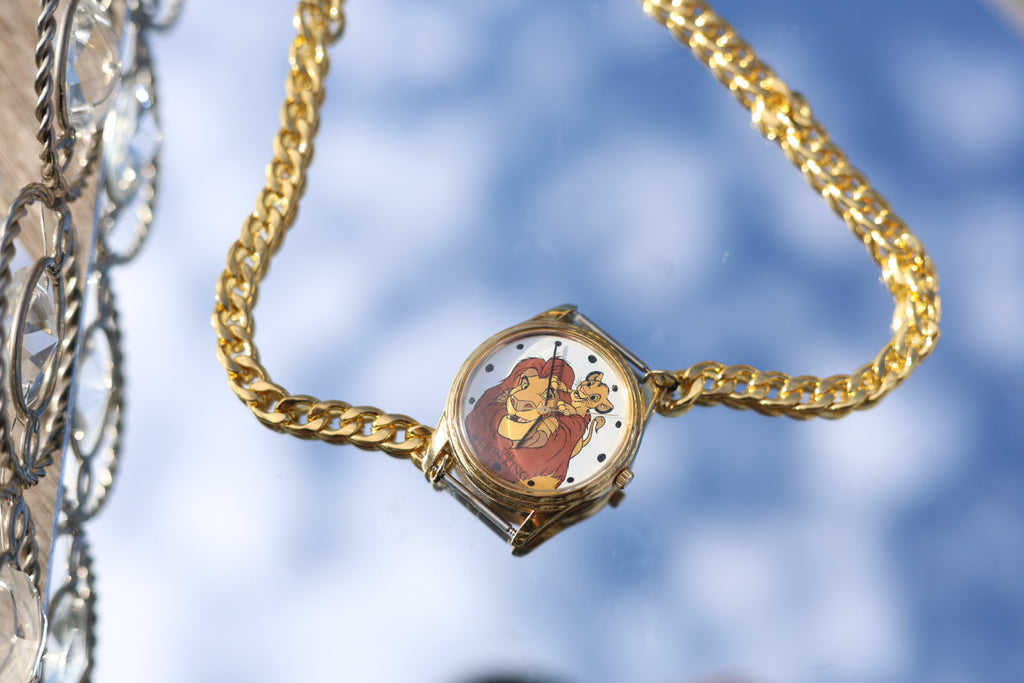 Lion necklace watch