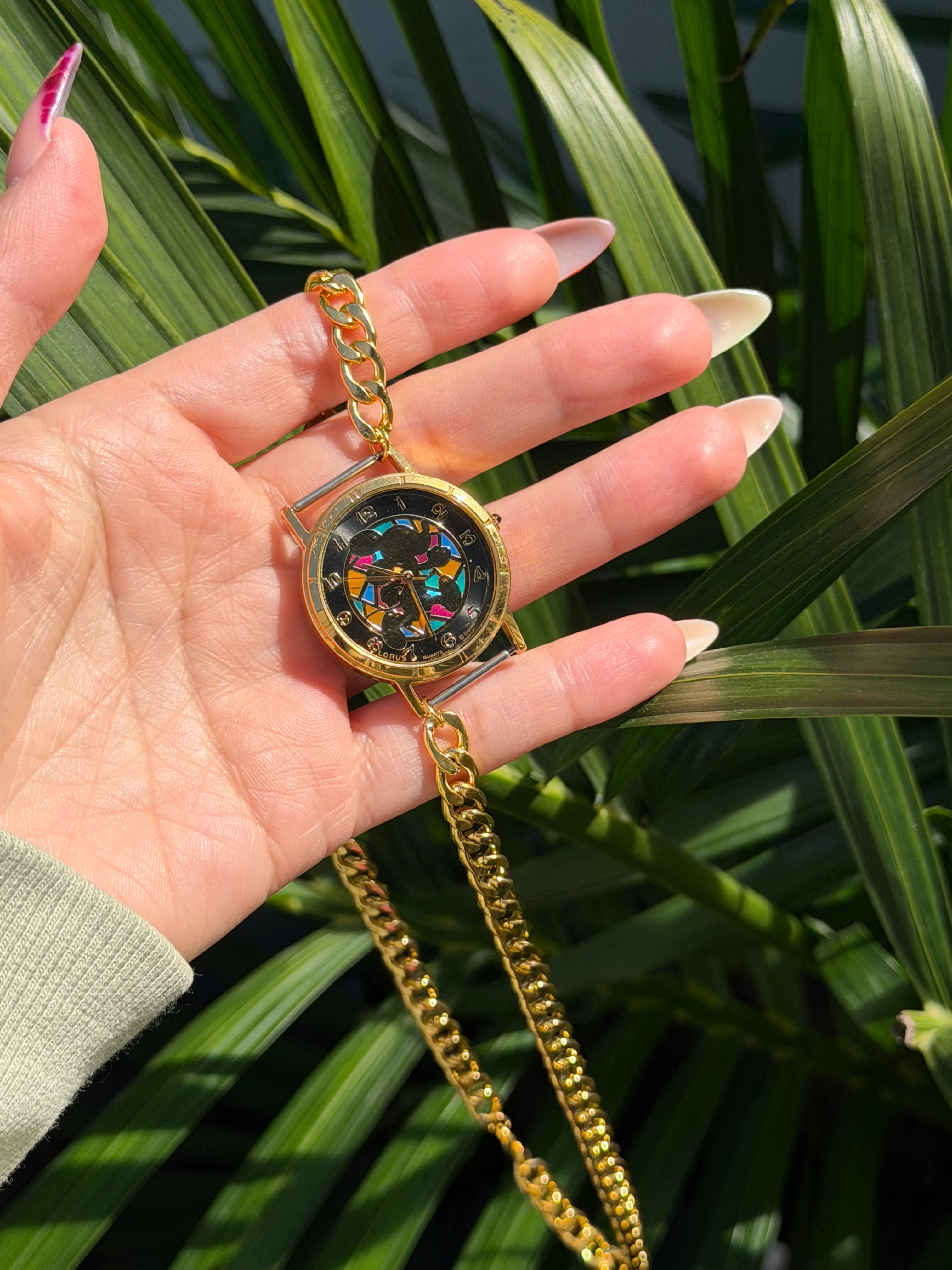 Necklace vintage watch