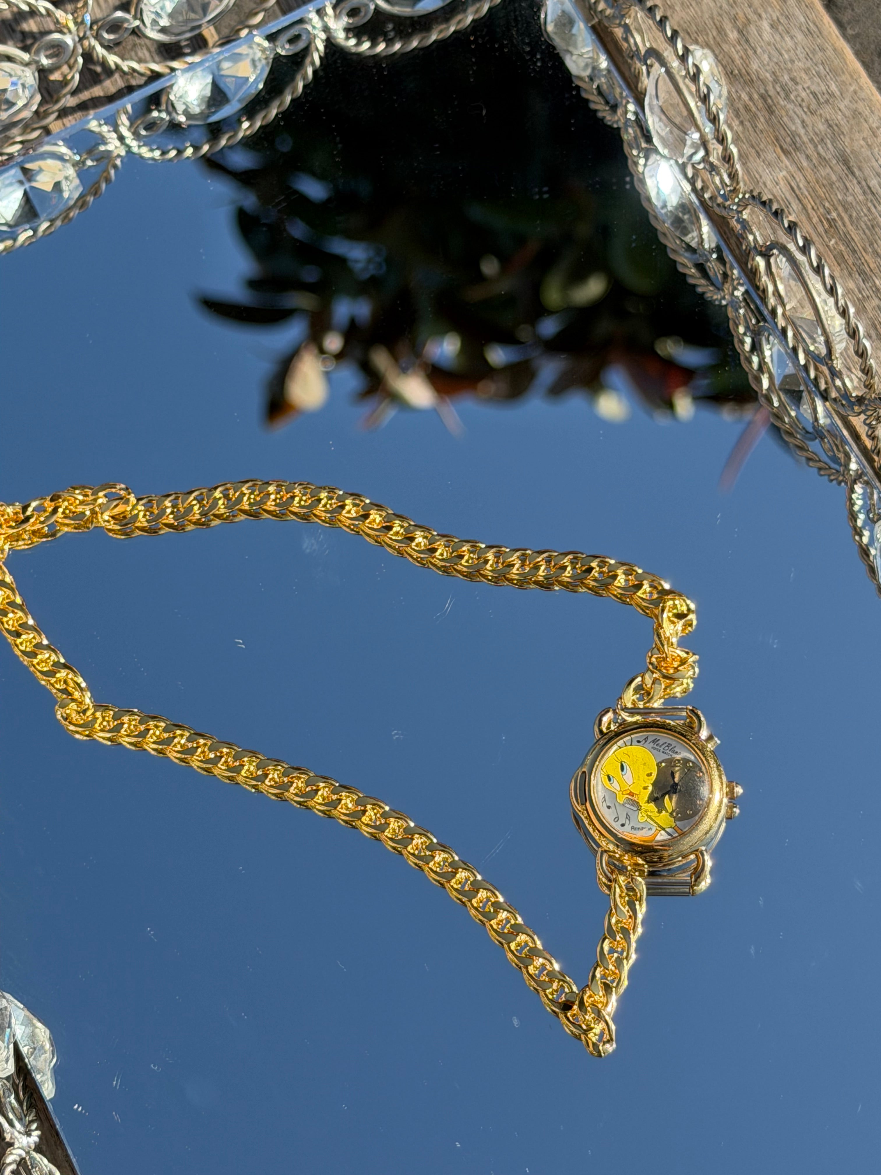 Tweety necklace watch