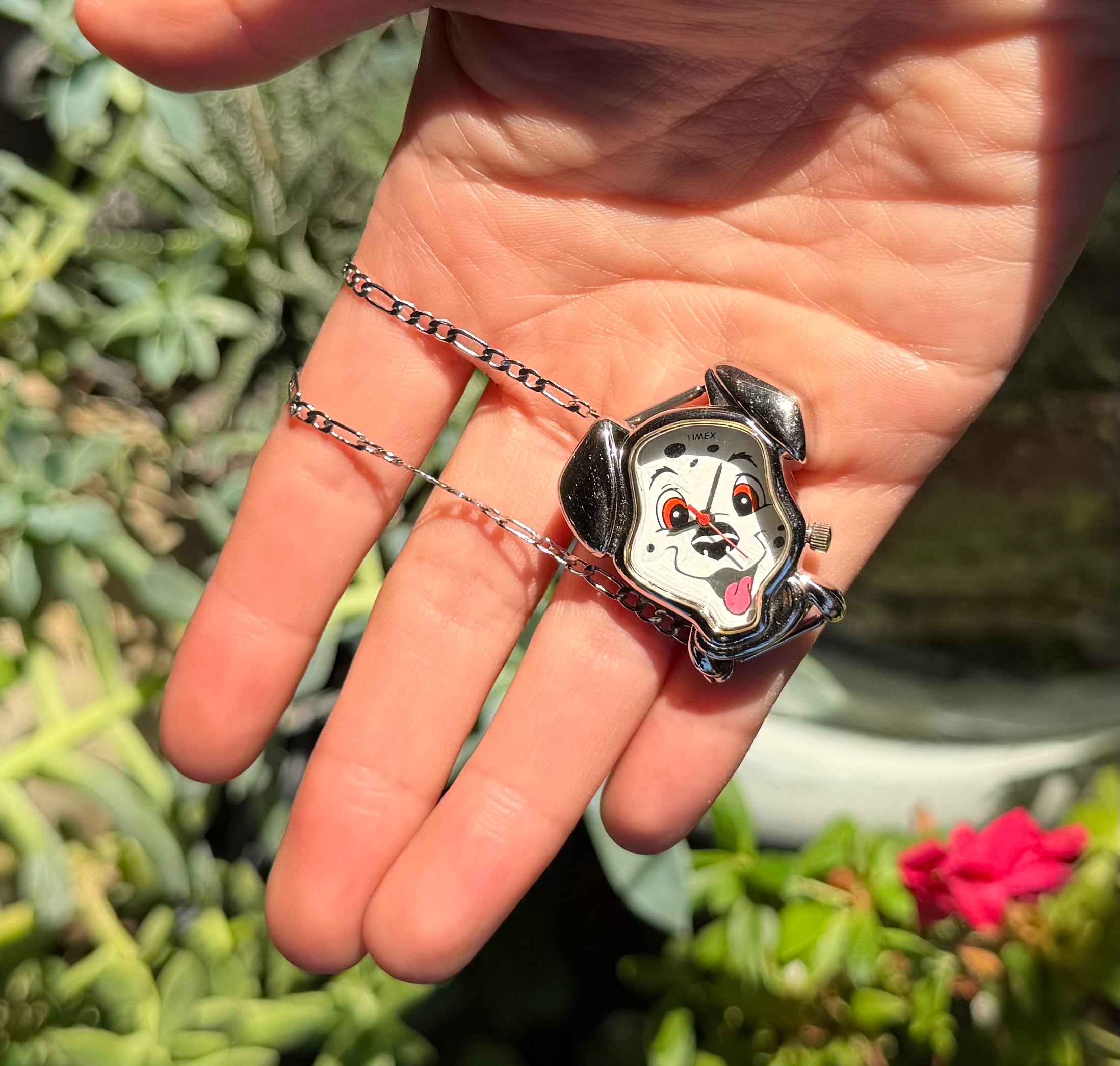 Vintage necklace watch Dalmatian