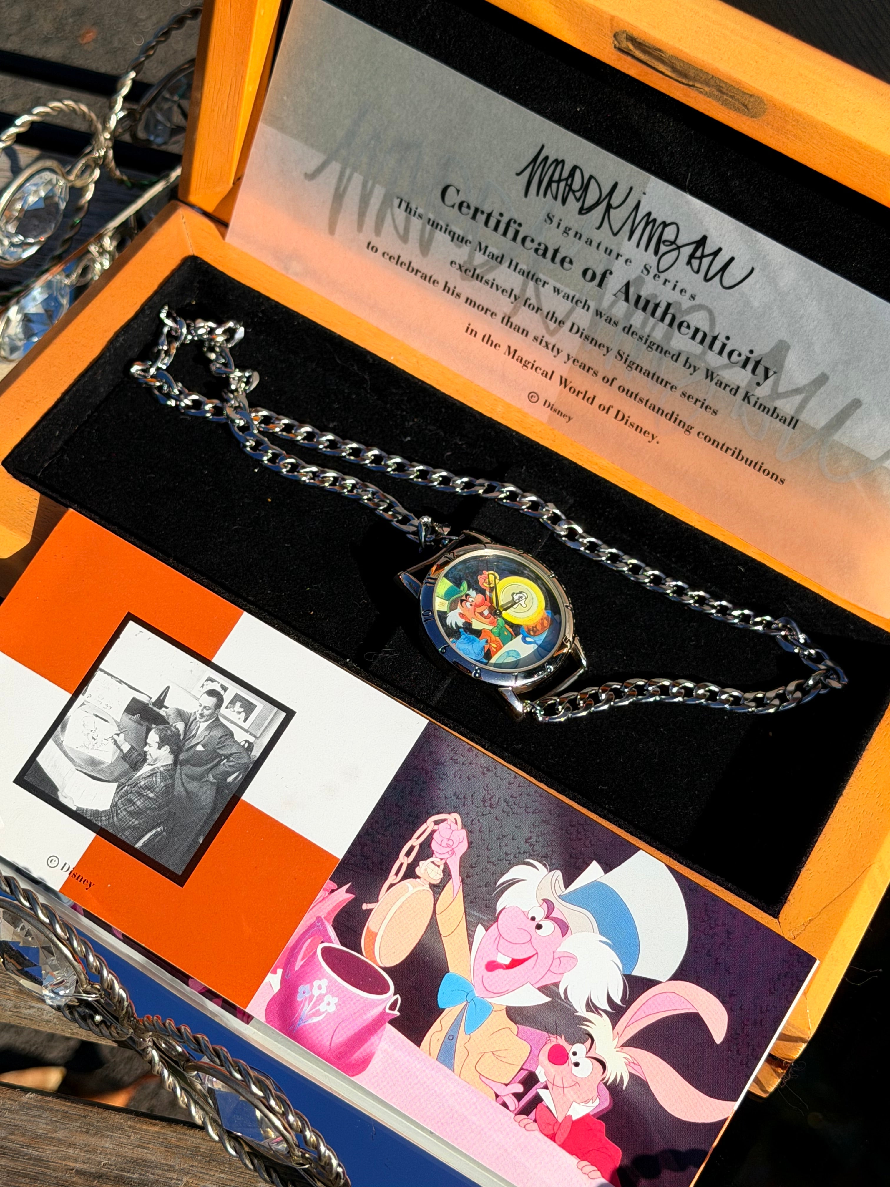 Authentic limited edition Signature Series Mad Hatter watch necklace