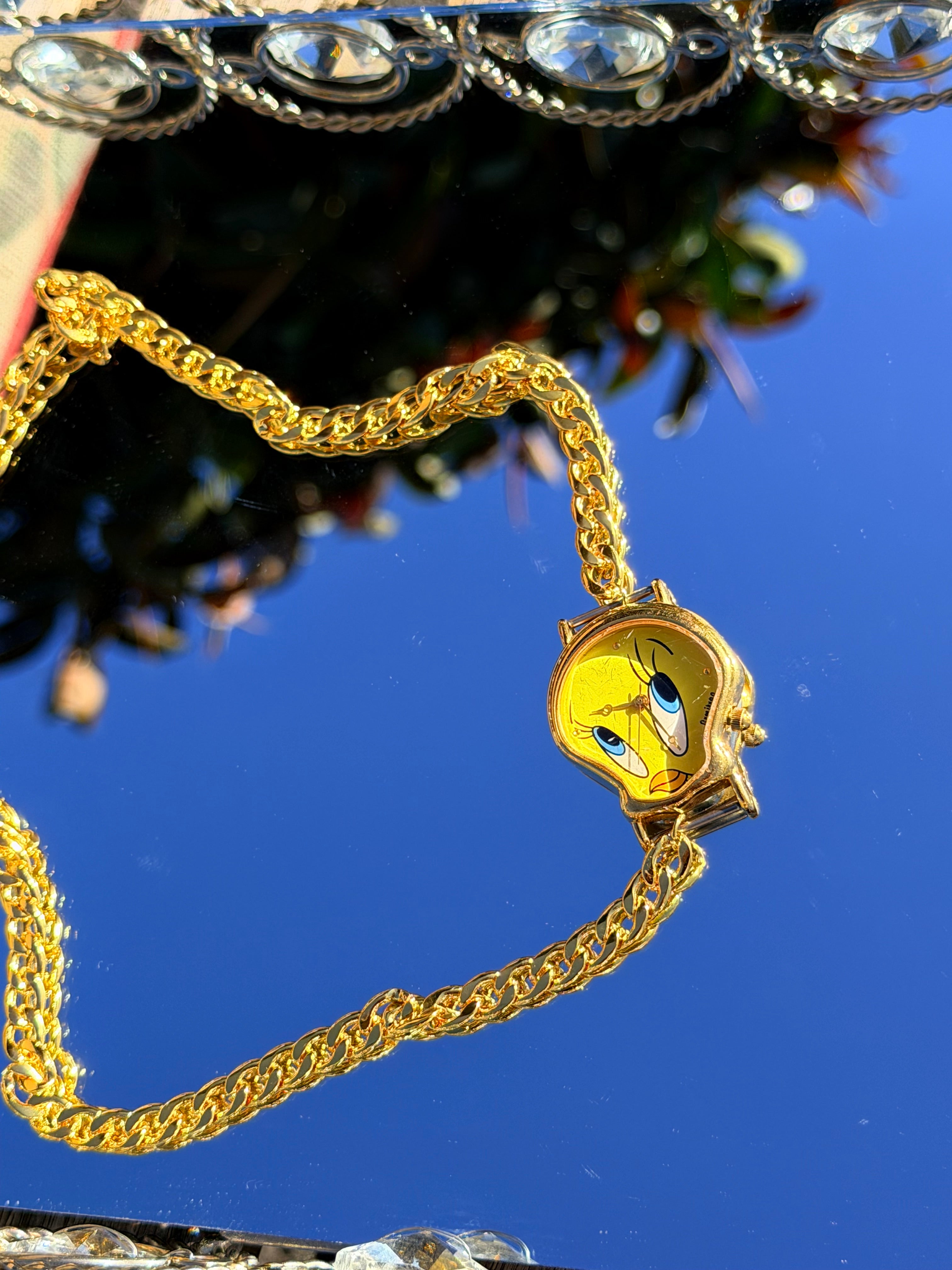Tweety necklace watch