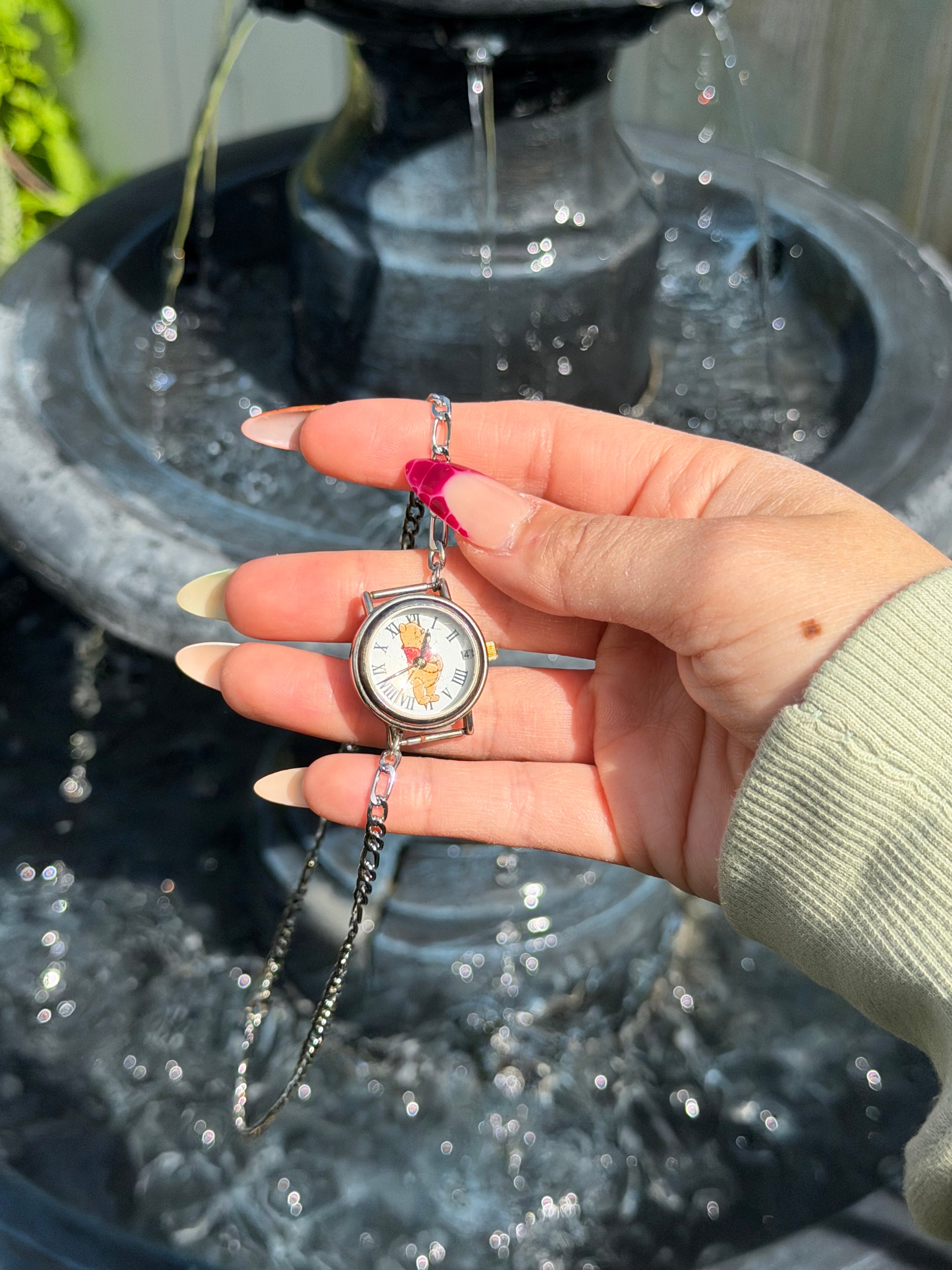 Pooh necklace watch