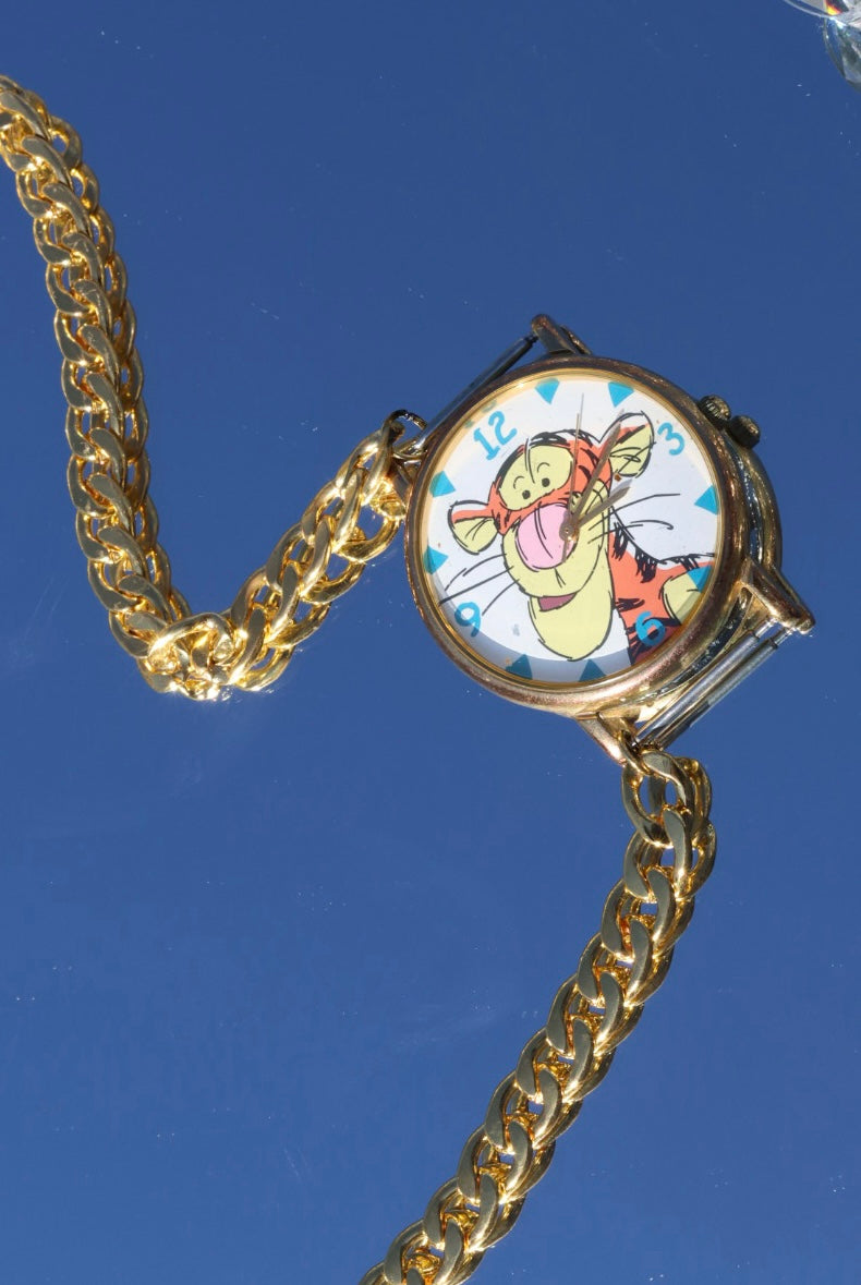 Tiger watch necklace