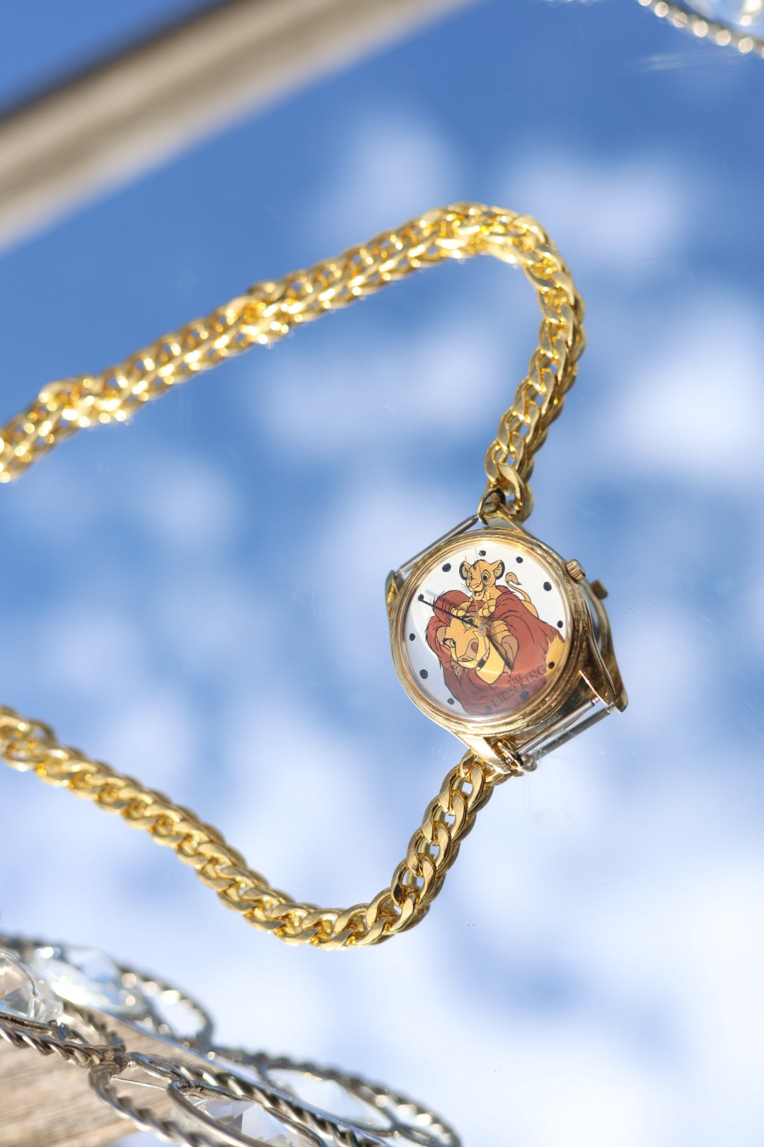 Lion necklace watch