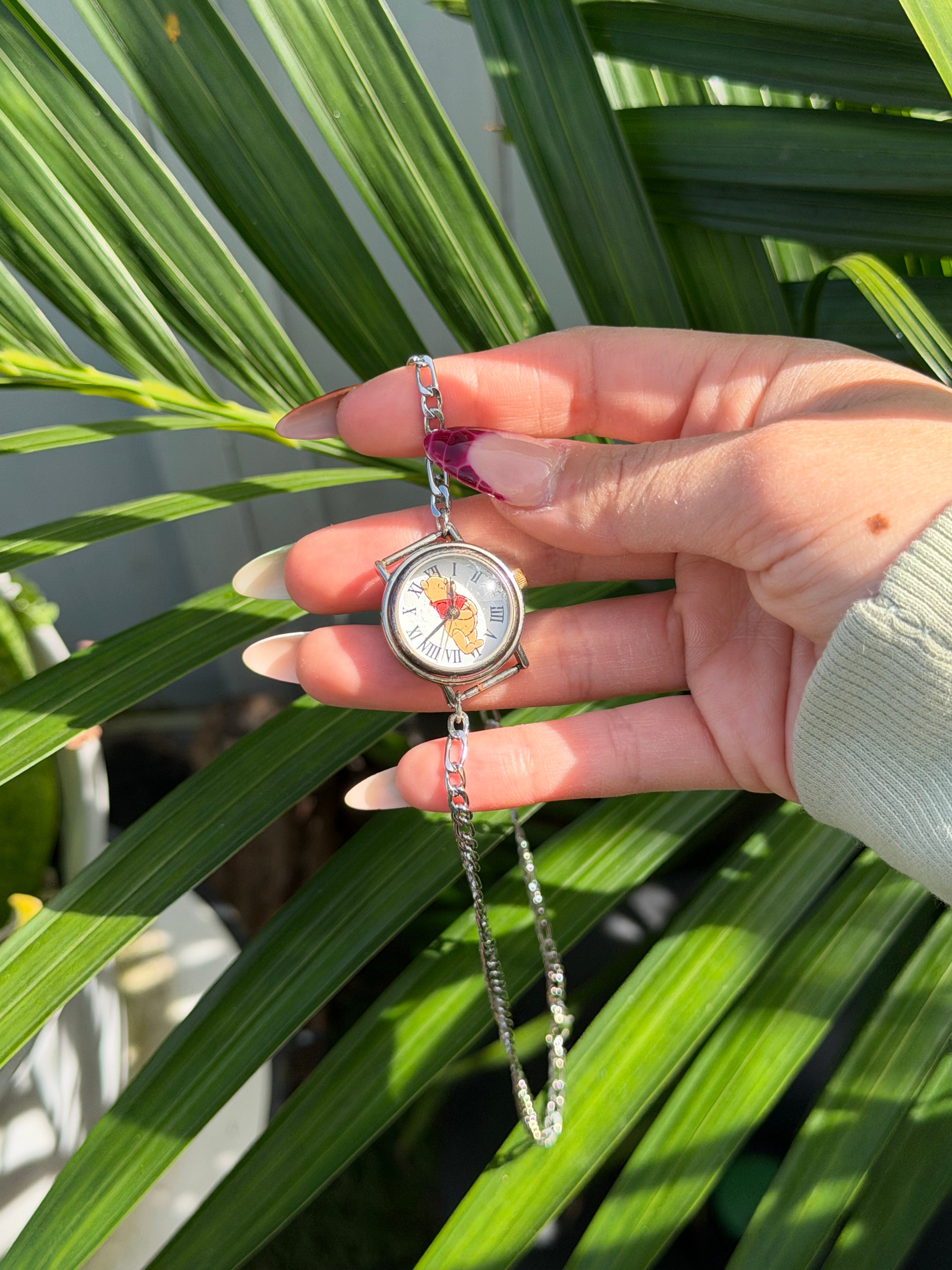Pooh necklace watch
