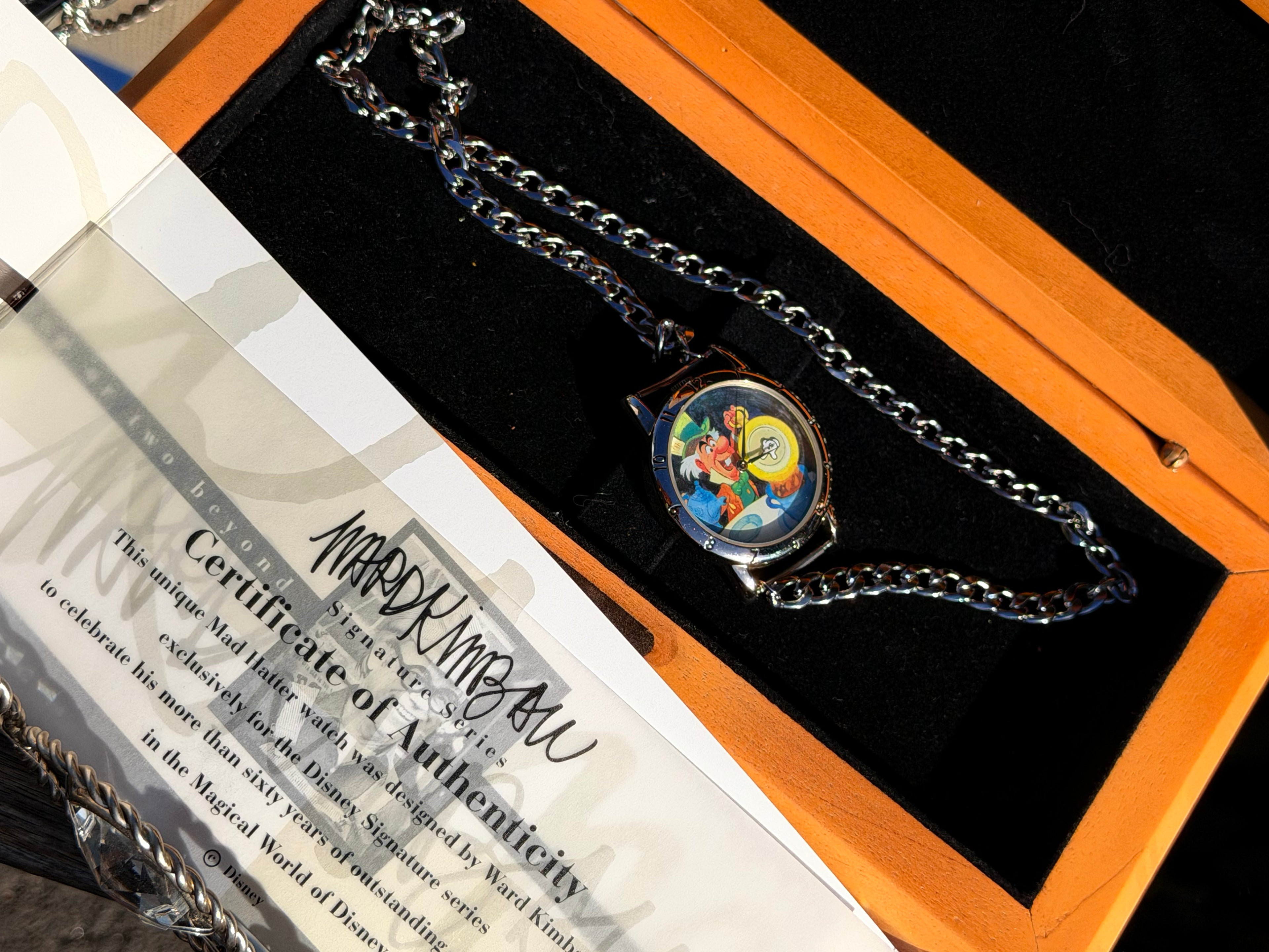 Authentic limited edition Signature Series Mad Hatter watch necklace