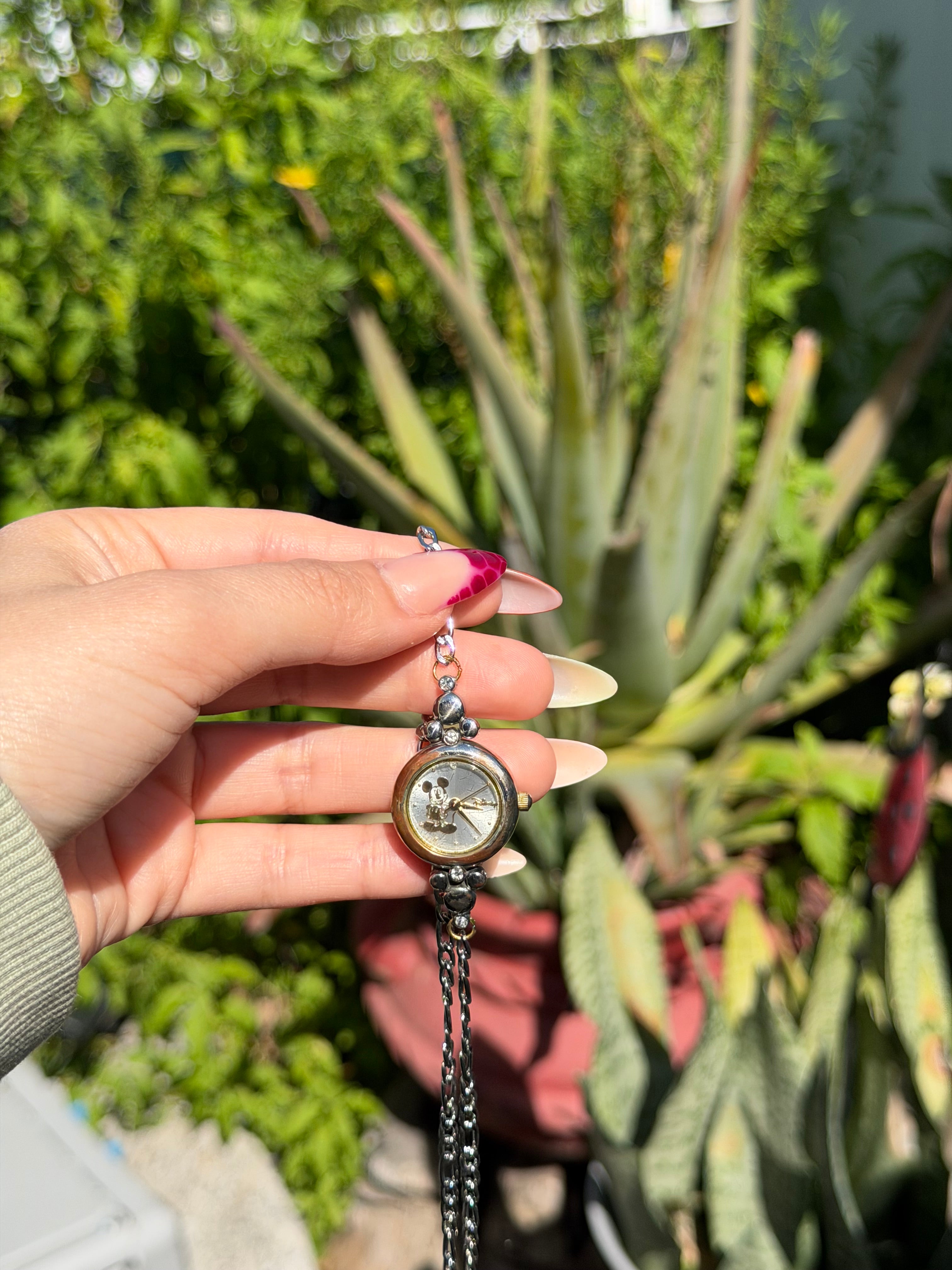 Necklace vintage watch