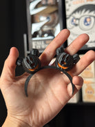Black orange pumpkin headband
