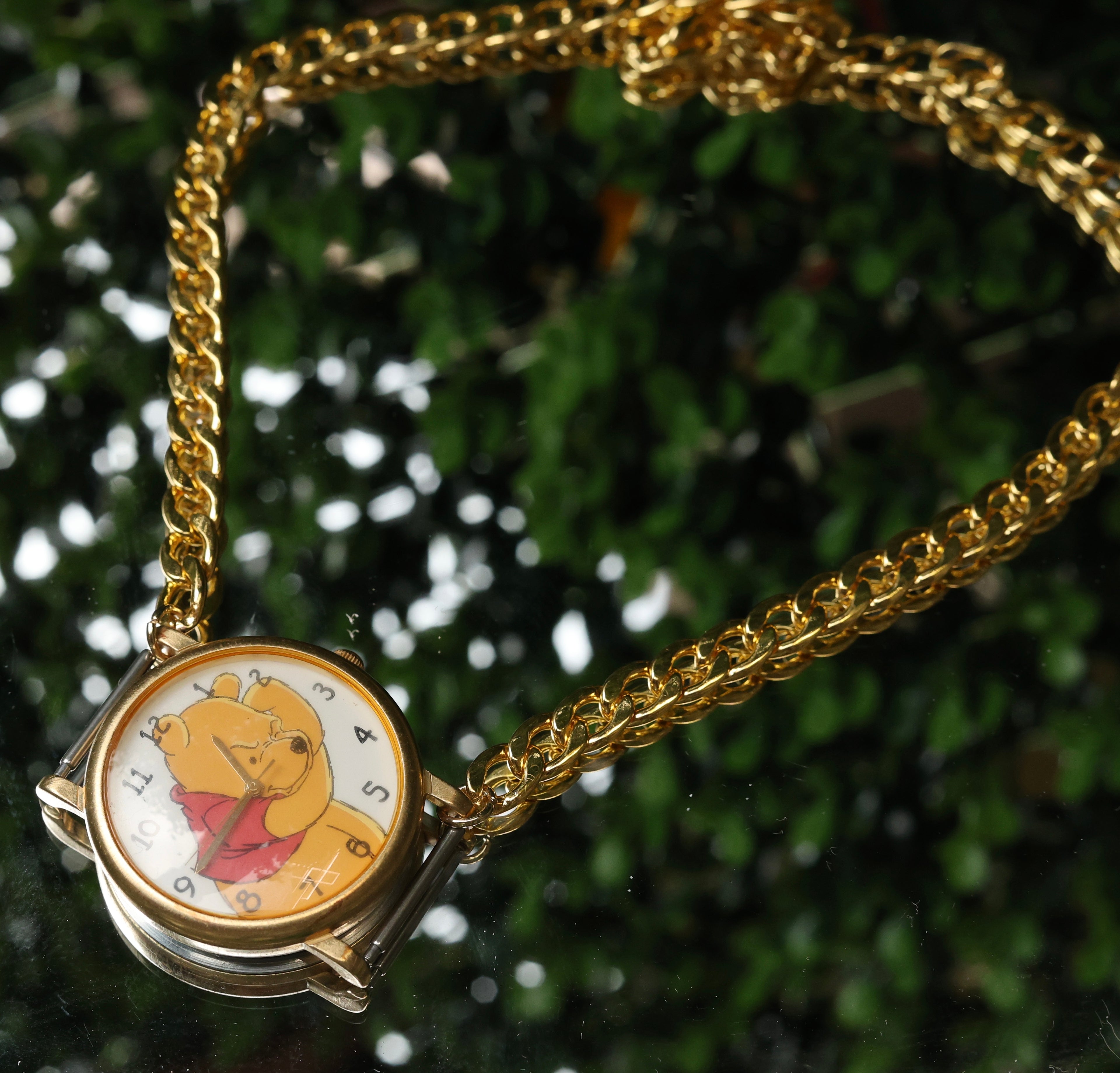 Pooh vintage necklace watch