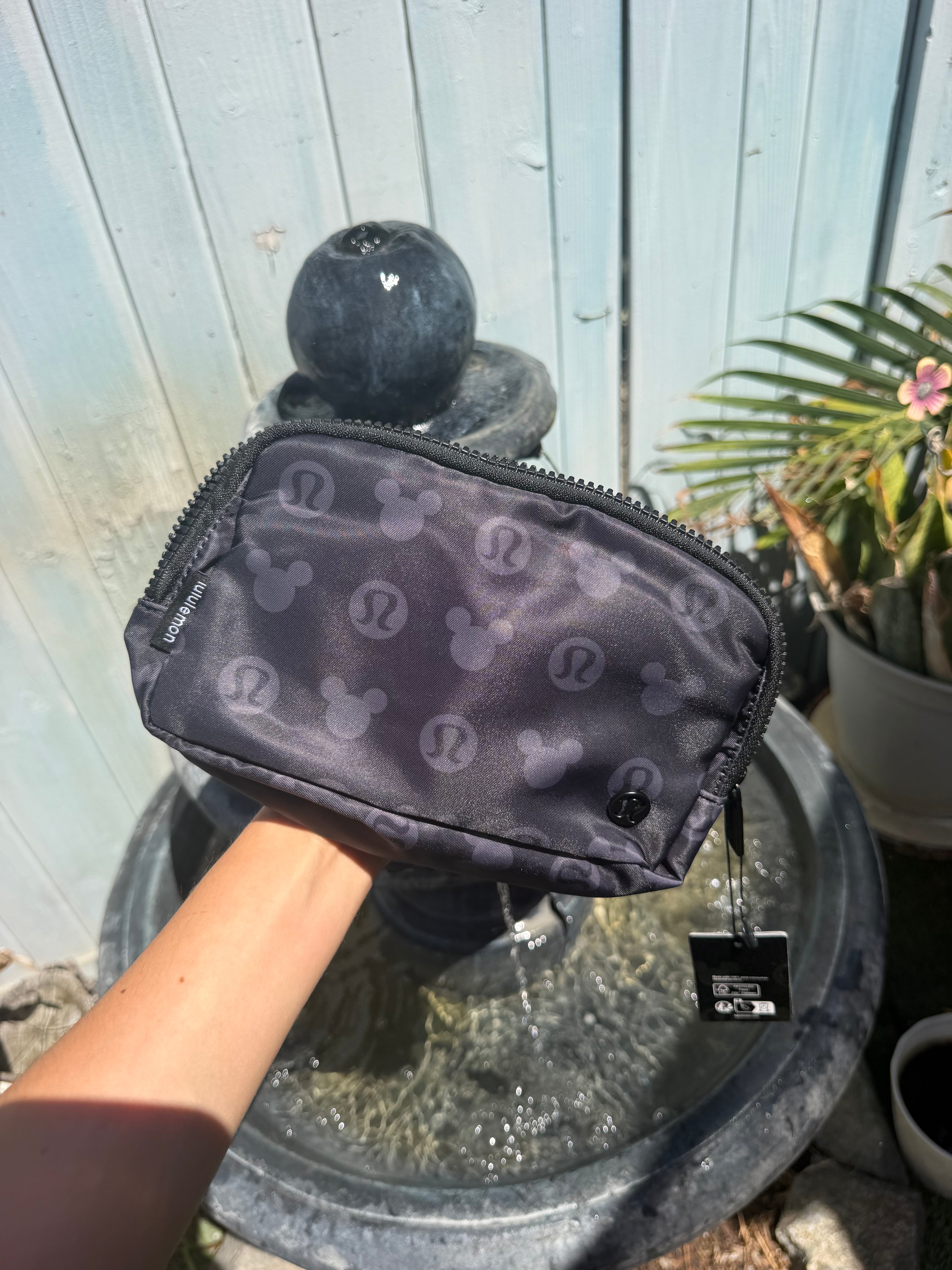 All black belt bag Mickey Lulu